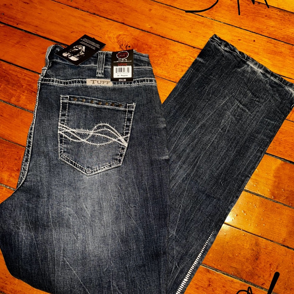 Cowgirl Tuff Dark Blue Boot Cut Jeans